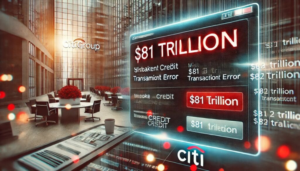 Citigroup $81 trillion Banking Error