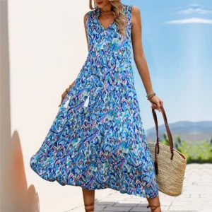 How to Start a Successful Online Business in 2026? Long Abstract-print Dress For Your Vacation