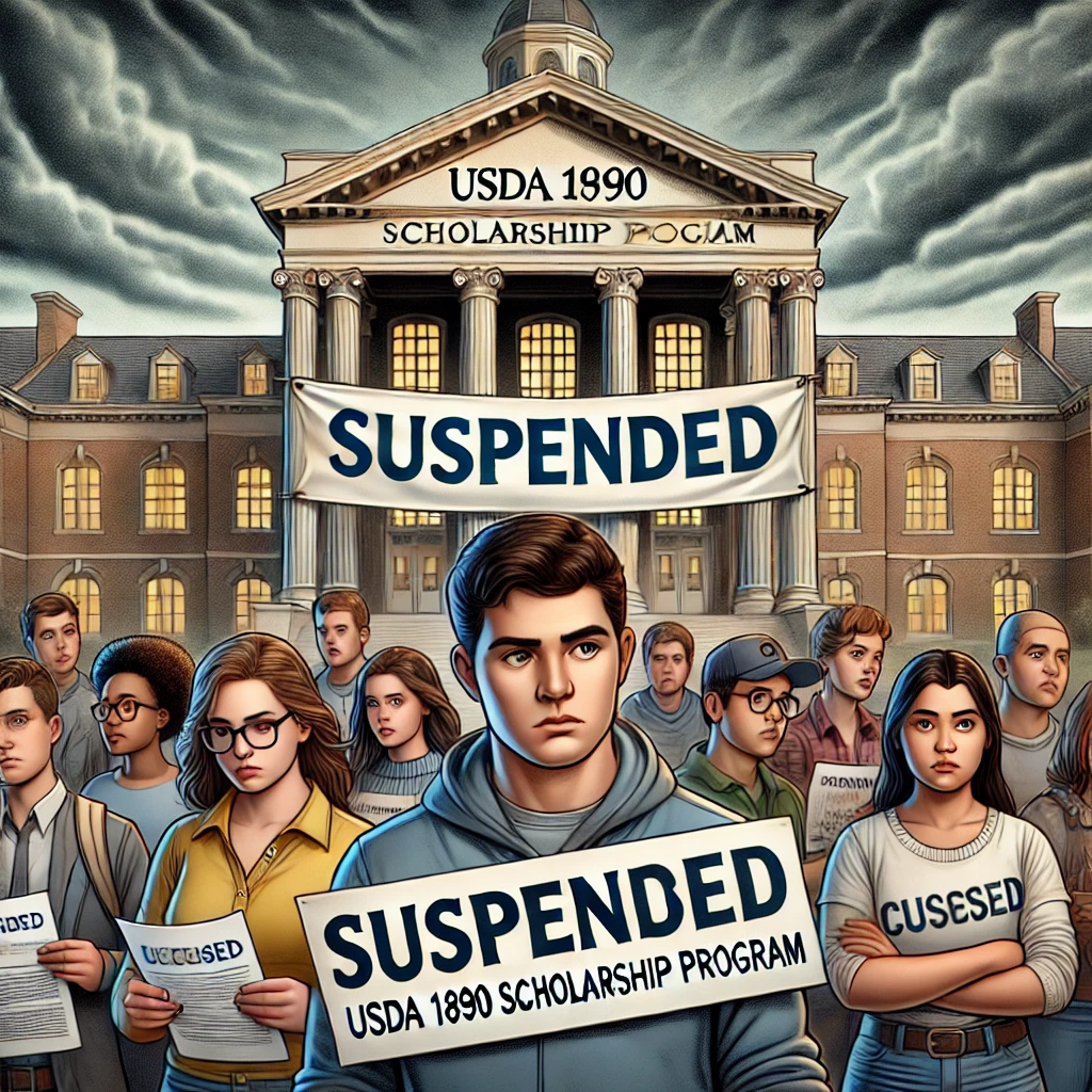 USDA Suspends 1890 Scholarship Program