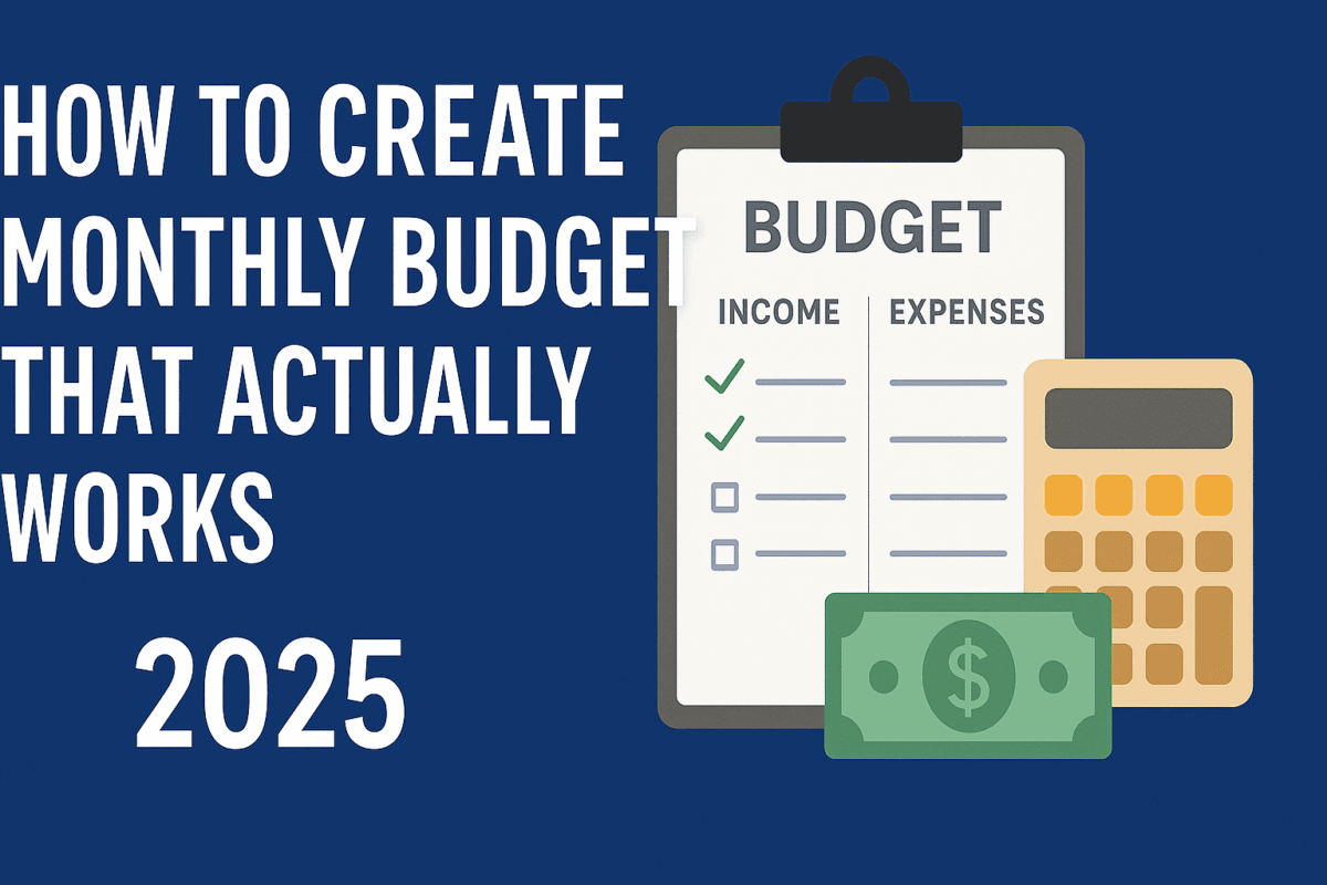 How to Create a Monthly Budget That Actually Works image