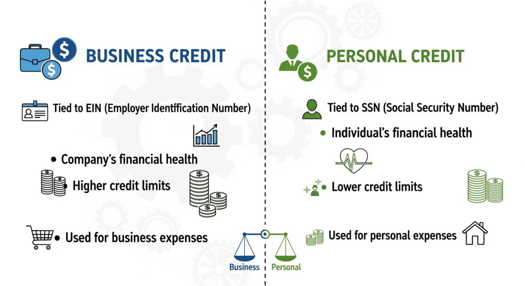 How Business Credit Differs from Personal Credit?