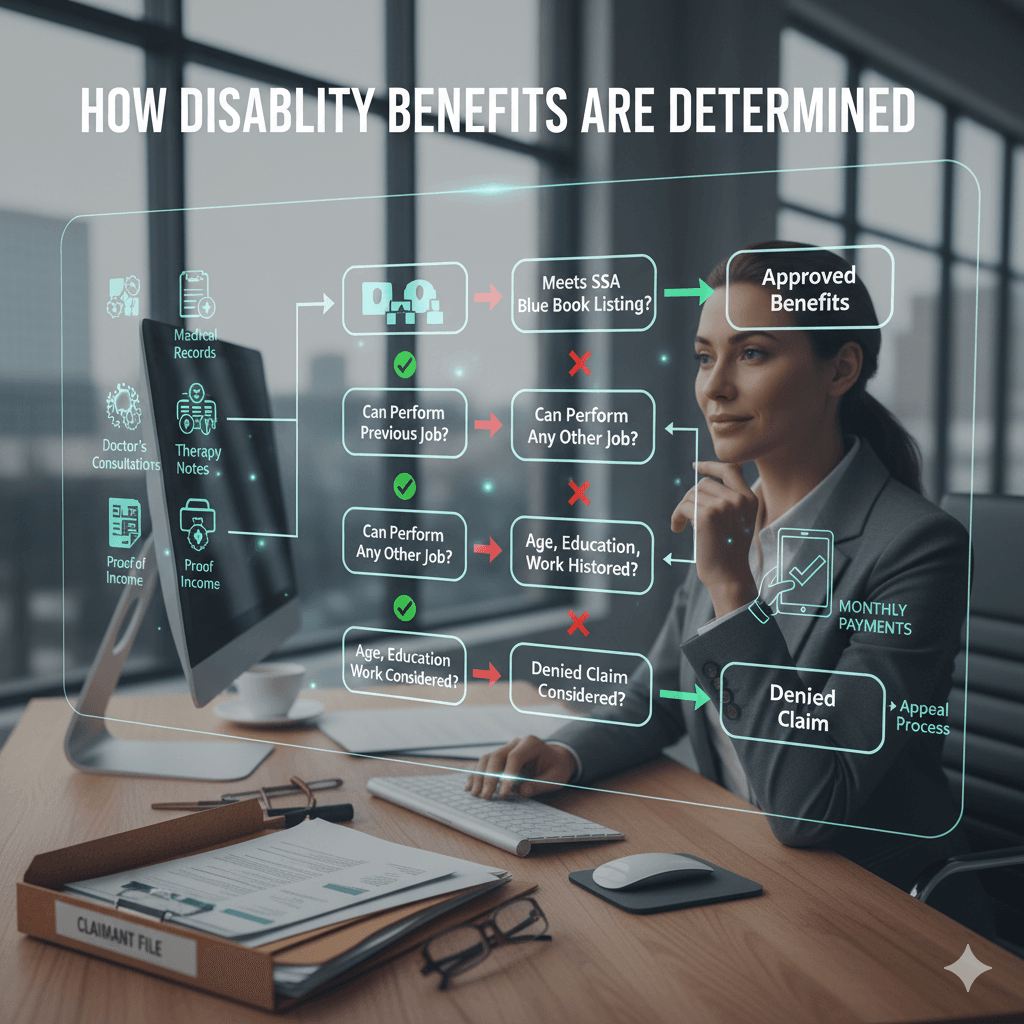 How Disability Benefits Are Determined