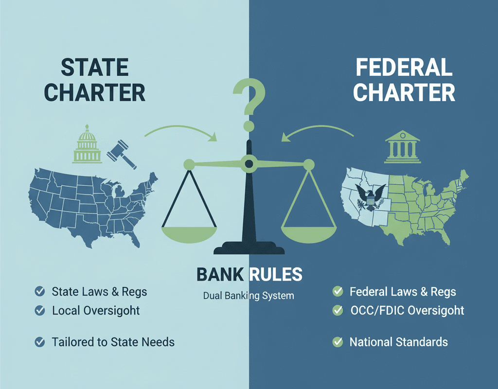 - How State vs Federal Charters Affect Bank Rules