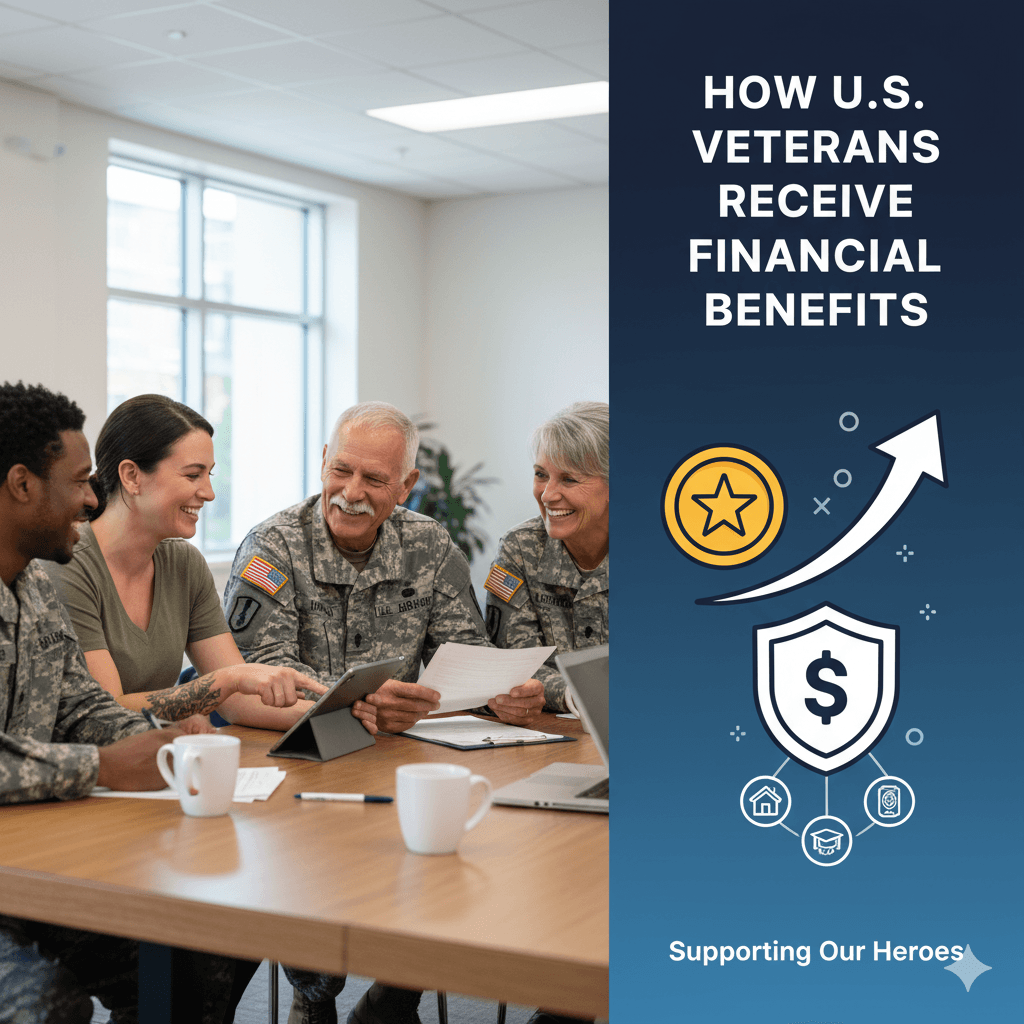 How U.S. Veterans Receive Financial Benefits