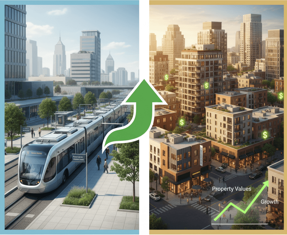 How Public Transit Investments Boost Property Values