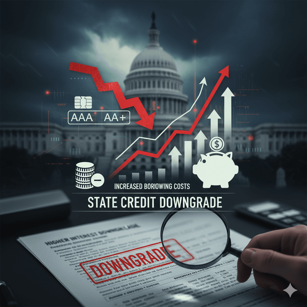 How State Credit Downgrades Increase Borrowing Costs