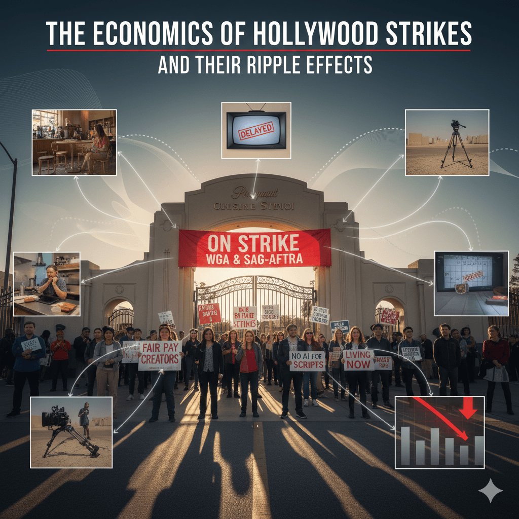 The economics of Hollywood strikes and their ripple effects