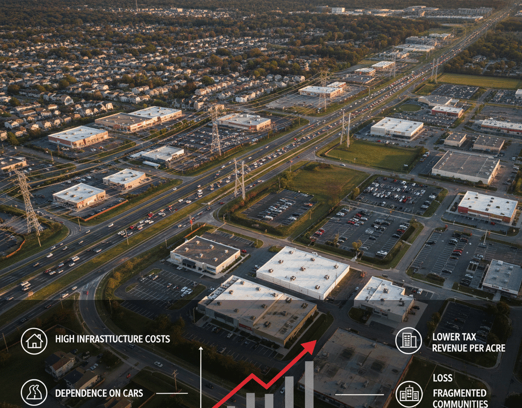 The Economics of Suburban Sprawl in the U.S.