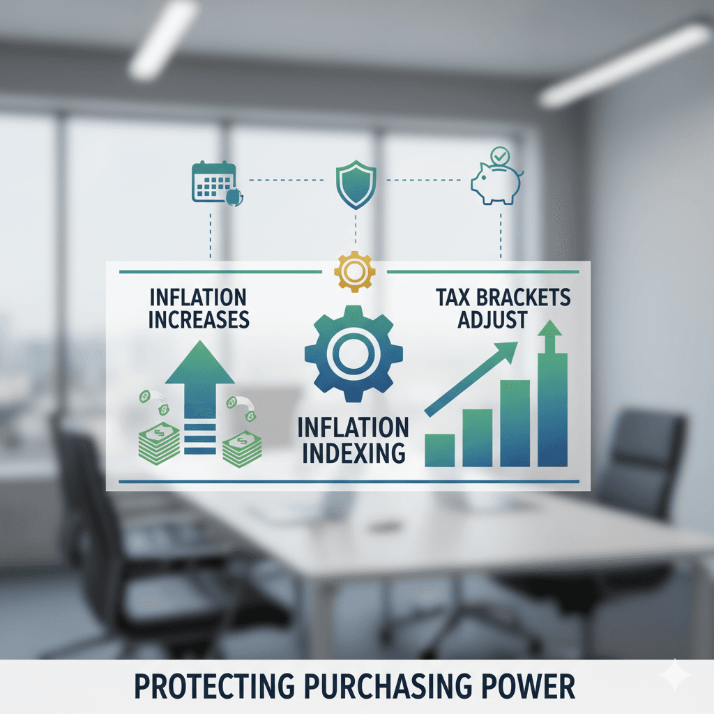 The Effect of Inflation Indexing on U.S. Tax Brackets