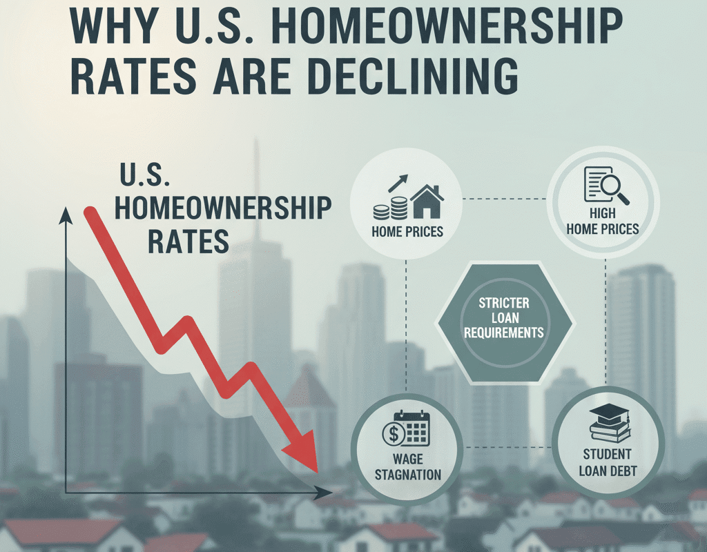 Why U.S. Homeownership Rates Are Declining — Key Drivers Behind the Drop - 1 Why U.S. Homeownership Rates Are Declining