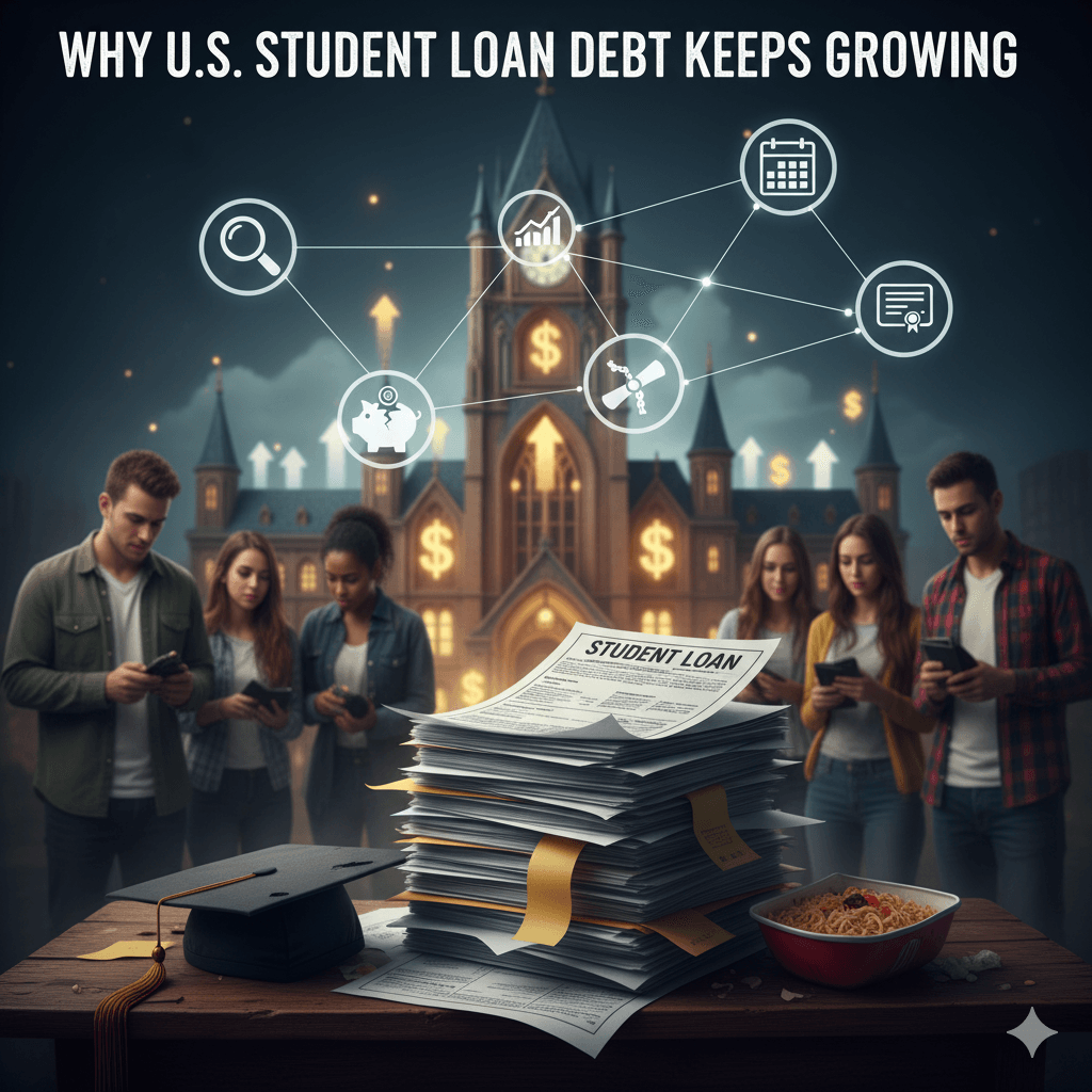 Why U.S. Student Loan Debt Keeps Growing