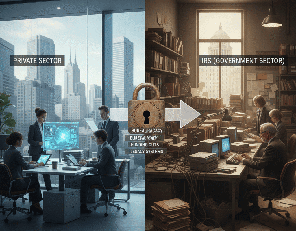 Why the IRS Modernizes Slower Than Private Firms: A Deep Analysis of Structural, Political, and Technological Barriers - 1 - Why the IRS modernizes slower than private firms