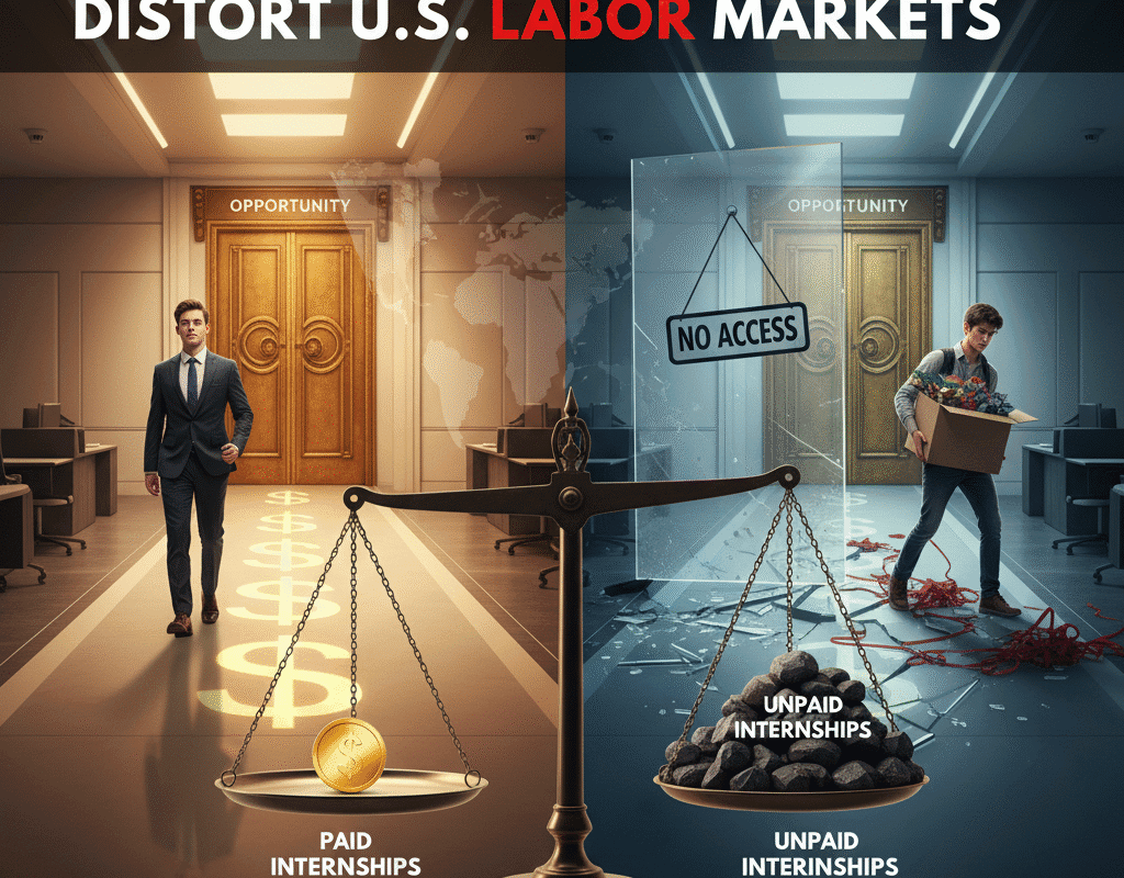 Why Unpaid Internships Distort U.S. Labor Markets
